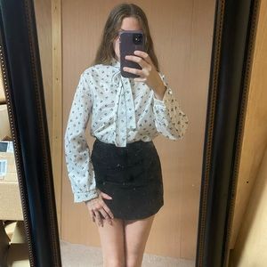 Vintage floral 80’s blouse